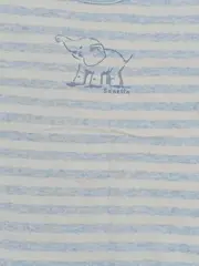 Vorschaubild 3 von Baby Body Elefantenmotiv Gestreift Blau Gr. 74 Baumwolle