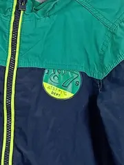 Vorschaubild 2 von Kinder Windjacke Gr. 122 Blau Grün Kapuze Jungen