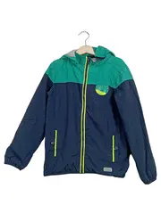 Vorschaubild 1 von Kinder Windjacke Gr. 122 Blau Grün Kapuze Jungen