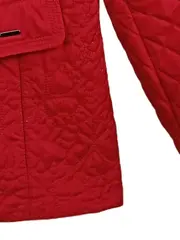 Vorschaubild 5 von Damen Steppjacke Rot Gr. 40/L Gesteppt Reißverschluss