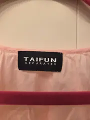 Vorschaubild 6 von TAIFUN Damen Bluse Rosa Langarm Uni Baumwolle Freizeit Gr. 42 XL