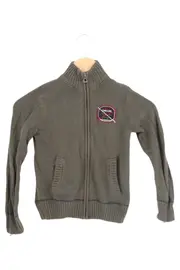 Vorschaubild 1 von Kinder Strickjacke Gr. 122 Grün Casual Baumwolle Reißverschluss