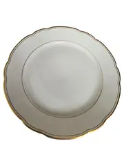 Vorschaubild 1 von Platzteller Porzellan Weiß Klassisch rund Goldrand