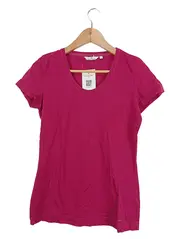 Vorschaubild 2 von Damen T-Shirt Basic Pink Gr. S Kurzarm Baumwolle