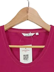 Vorschaubild 4 von Damen T-Shirt Basic Pink Gr. S Kurzarm Baumwolle