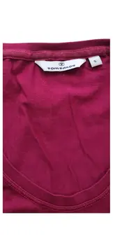 Vorschaubild 5 von Damen T-Shirt Basic Pink Gr. S Kurzarm Baumwolle