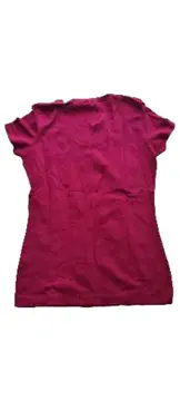 Vorschaubild 3 von Damen T-Shirt Basic Pink Gr. S Kurzarm Baumwolle