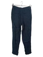 Vorschaubild 2 von Damen Stoffhose Gr. 38/W30 Schwarz Viskose Klassisch Elegant