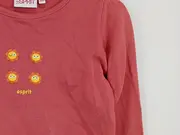 Vorschaubild 2 von Mädchen Langarmshirt Longsleeve 110 Rosa mit Smileys Baumwolle