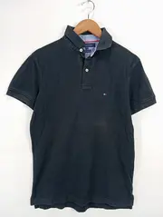 Vorschaubild 2 von Herren Poloshirt Schwarz Gr. S Casual Baumwolle