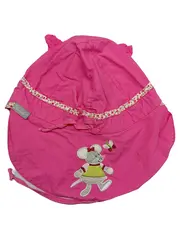 Vorschaubild 1 von Mädchen Hut Pink Gr. 43 Baumwolle Maus Stickerei Sommer