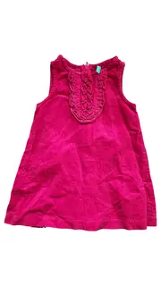 Vorschaubild 1 von BENETTON Mädchen Kleid Gr. 74 Pink Cord Freizeitkleid Casual
