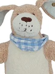 Vorschaubild 3 von Kuscheltier Hund beige blau kariertes Halstuch 26 cm Plüschtier