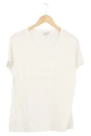 Vorschaubild 1 von Damen T-Shirt Gr. XL/44 Weiß Casual Schriftzug MOOD Kurzarm