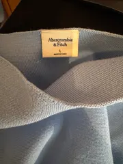 Vorschaubild 4 von Damen Ärmellos Top Blau L Strickmuster Casual Modern