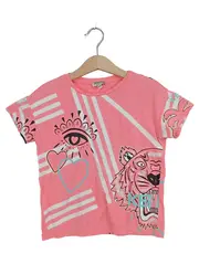 Vorschaubild 1 von Kinder T-Shirt Tiger-Print Pink Gr. 116 Baumwolle
