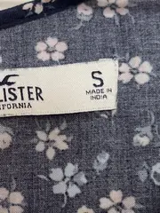 Vorschaubild 7 von Damen Freizeitkleid S 36 Blau Blumenmuster Kurzarm Casual