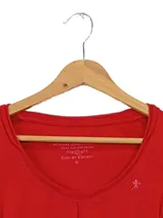 Vorschaubild 5 von Damen Langarmshirt Rot Gr. 36/S Basic Rundhals