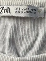 Vorschaubild 6 von Damen Ripp-Top Gr. 36/S Weiß Basic Tanktop Ärmellos