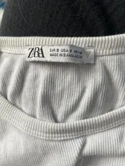 Vorschaubild 5 von Damen Ripp-Top Gr. 36/S Weiß Basic Tanktop Ärmellos