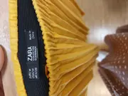 Vorschaubild 3 von Damen Faltenrock Gelb Gr. 38/M Midirock Casual Alltag