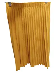 Vorschaubild 2 von Damen Faltenrock Gelb Gr. 38/M Midirock Casual Alltag
