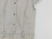 Vorschaubild 3 von Mädchen Hemdblusenkleid Gr. 150/152 Grau Casual Sommer