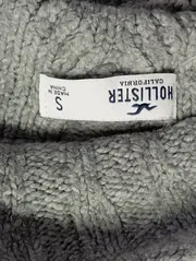 Vorschaubild 3 von Damen Pullover Rollkragen Zopfstrickmuster Grau Gr. 36/S