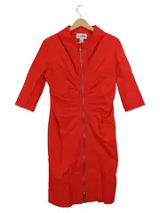 Vorschaubild 1 von Damen Etuikleid Rot Gr. 38 Elegant Business Midikleid