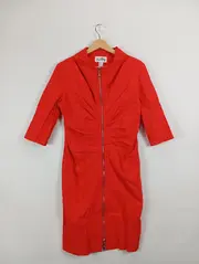 Vorschaubild 2 von Damen Etuikleid Rot Gr. 38 Elegant Business Midikleid