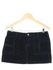 Vorschaubild 1 von Polo Jeans Company Ralph Lauren Cordrock Damen Gr. 28/38 Schwarz Mini