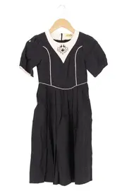 Vorschaubild 1 von Kinder Sommerkleid Gr. 128 Blau Leinen Klassisch Stickerei