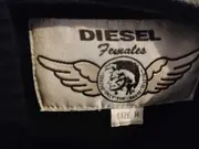 Vorschaubild 3 von Damen Ledermantel Gr. 38;M Schwarz Baumwolle Leder Gesteppt