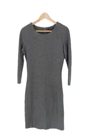 Vorschaubild 1 von Damen Businesskleid Gr. 40/L Grau Elegant Strukturmuster
