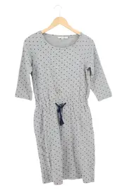 Vorschaubild 1 von Damen Freizeitkleid Grau Punkte Gr. 38;M Baumwolle Casual