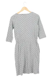 Vorschaubild 2 von Damen Freizeitkleid Grau Punkte Gr. 38;M Baumwolle Casual