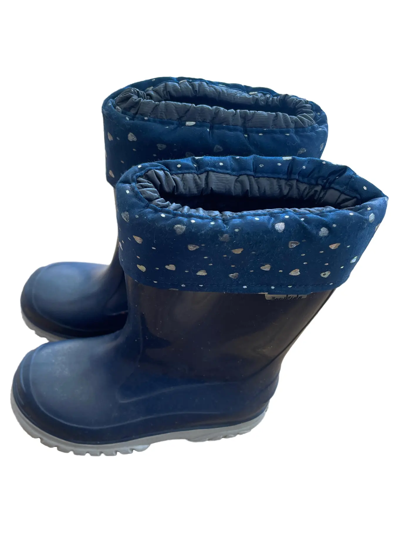 ROMI KIDS Gummistiefel Kinder Gr. 26 Blau gefüttert Regenstiefel