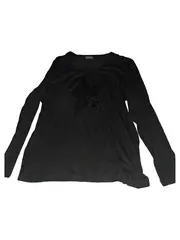 Vorschaubild 1 von Damen Langarmshirt 42/XL Schwarz Casual Pailletten Stern