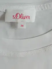 Vorschaubild 4 von Damen T-Shirt Gr. 38/M weiß mit Power Schriftzug & Blumen Print