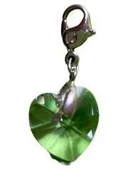 Vorschaubild 1 von Halskette Anhänger Herz Grün Damen Elegant Kristall