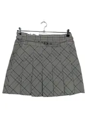 Vorschaubild 1 von Faltenrock kariert Damen Gr. 36 S Grau Preppy Mini Glencheck