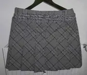 Vorschaubild 2 von Faltenrock kariert Damen Gr. 36 S Grau Preppy Mini Glencheck