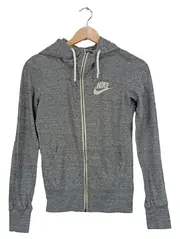 Vorschaubild 1 von Damen Sweatjacke Kapuzenjacke Hoodie Grau Meliert Gr. S 36