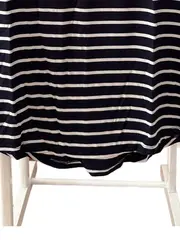 Vorschaubild 4 von Damen T-Shirt gestreift blau Gr. 36/S Kurzarm Viskose