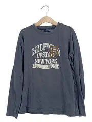 Vorschaubild 1 von Kinder Langarmshirt Gr. 140 Grau New York 1985 Logo