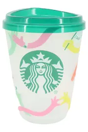 Vorschaubild 1 von To Go Becher Mehrfarbig Kunststoff Kaffeebecher Logo Motiv