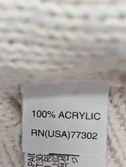 Vorschaubild 4 von Pullover Damen Weiß S Klassisch Elegant Rippstrick Cut-Outs