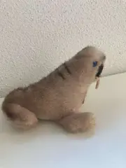 Vorschaubild 4 von Walross Kuscheltier Plüschtier Braun 10 cm Klassisch