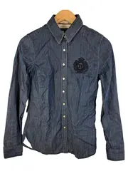 Vorschaubild 1 von Damen Jeanshemd Bluse Gr. 6/34 Blau Chambray Logo