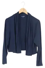 Vorschaubild 1 von Damen Strickjacke Blau Gr. 40/L Elegant Klassisch Viskose